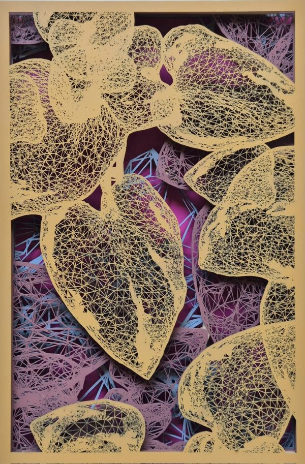 Daniel Martin | Synthesis | 60 x 40 cm | 2025 | Laser cut mono copy on panel - Afbeelding 2