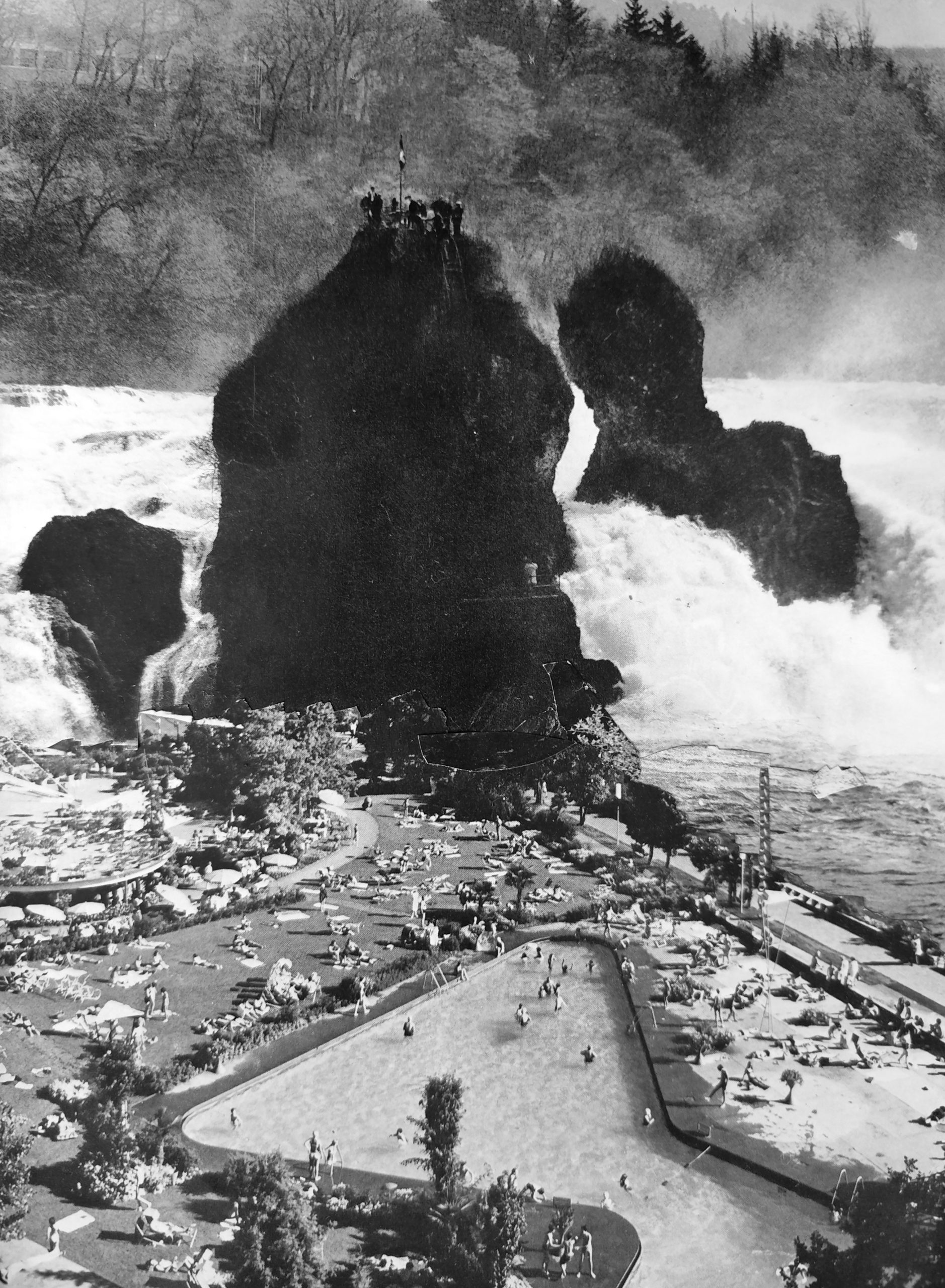 Jeroen Blok | Floading the pool | collage | 26 x 18 cm - Afbeelding 2