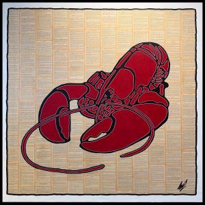 Olav van Lede | Homard 1927 | 150 x 150 cm I mixed media