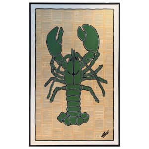 Olav van Lede | Homard Vert 1927 | 100 x 160 cm | mixed media