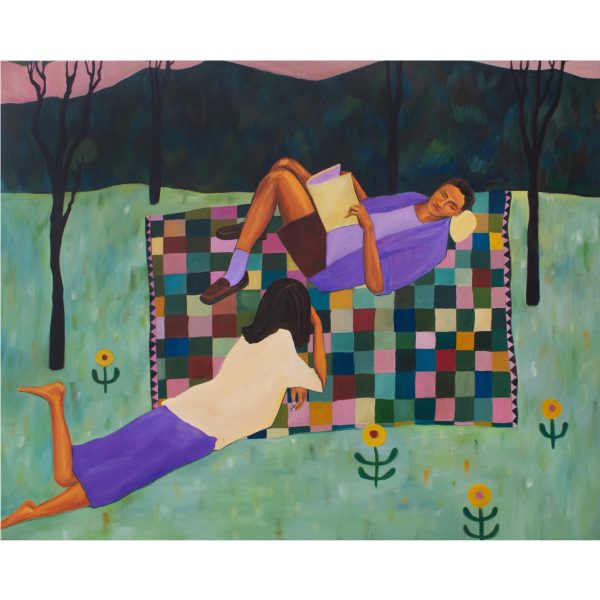 Renske Herder | In the field | oil on linen | 100 x 80 cm | sold