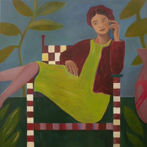 Renske Herder | Patio | oil on linen | 80 x 80 cm | sold