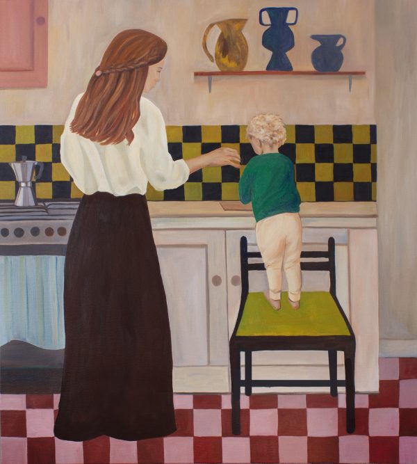 Renske Herder | Little assistant| oil on linen | 90 x 100 cm | sold
