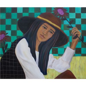 Renske Herder | Seeking peace | oil on linen | 60 x 50 cm