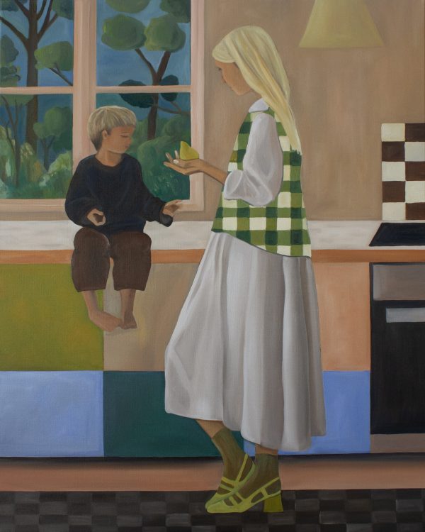 Renske Herder | In the Kitchen | oil on linen | 80 x 100 cm | sold - Afbeelding 2