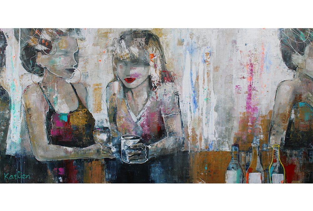 Reunite van Karlien Kuperus 100 x 200 cm bij Chez Freddy art in Haarlem
