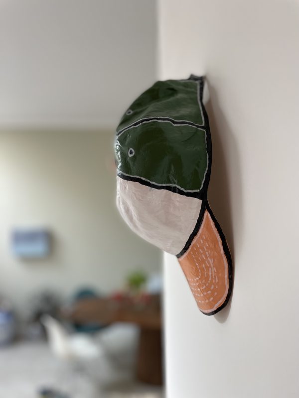 Identify | Olav van Lede | Salom Green | 30 x 15 x 10 cm | Painted ceramics - Afbeelding 2