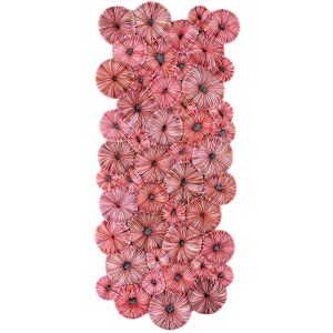 Annita Smit | Samenscholing | 50 x 110 cm | gekleurd calque papier