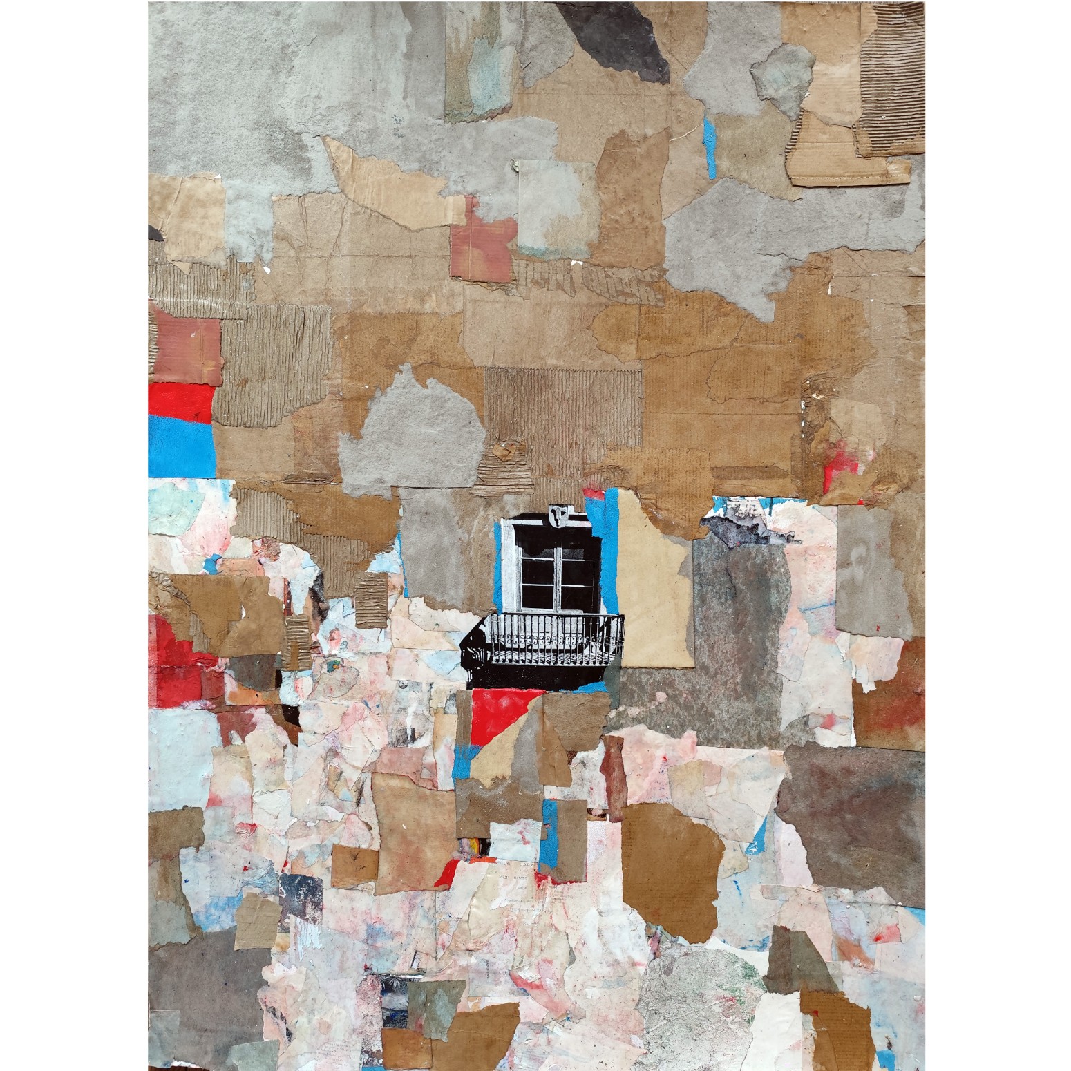 Jeroen Blok | Window | collage | 110 x 80 cm