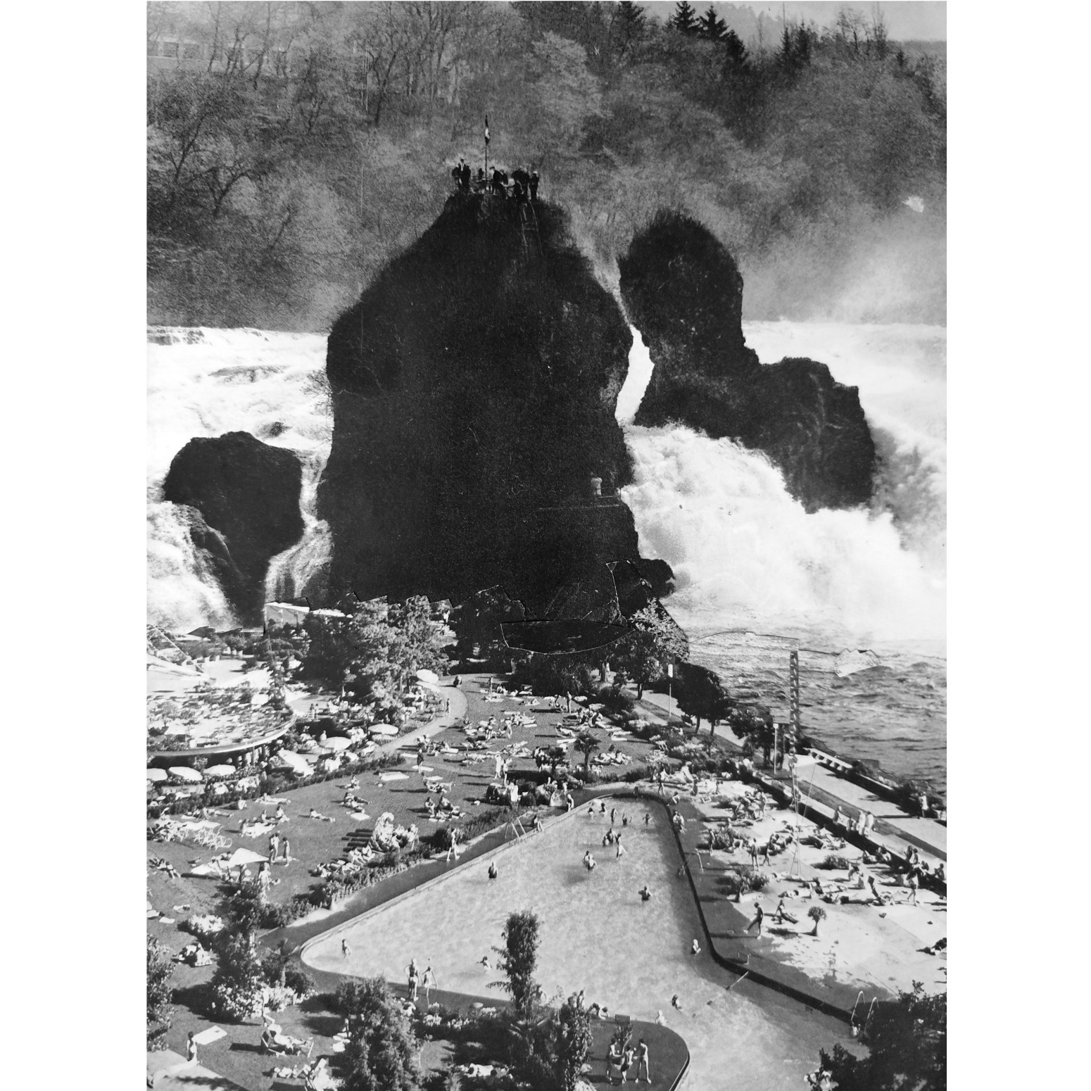 Jeroen Blok | Floading the pool | collage | 26 x 18 cm