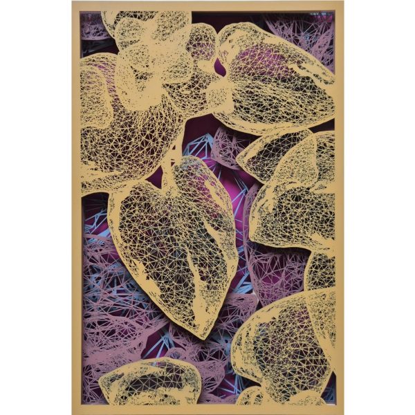 Daniel Martin | Synthesis | 60 x 40 cm | 2025 | Laser cut mono copy on panel