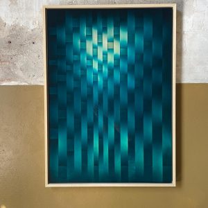 Tjimkje de Boer | Teal deep 1 | 50 x 70 cm | mixed media (sold)