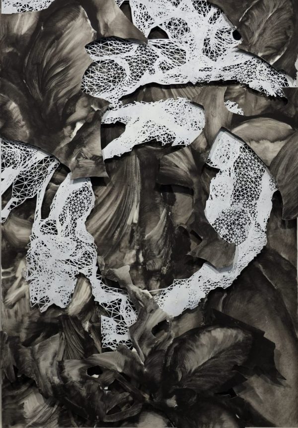 Daniel Martin | Into the Wild | Lasercut oil painting | 100 x 70 cm - Afbeelding 2